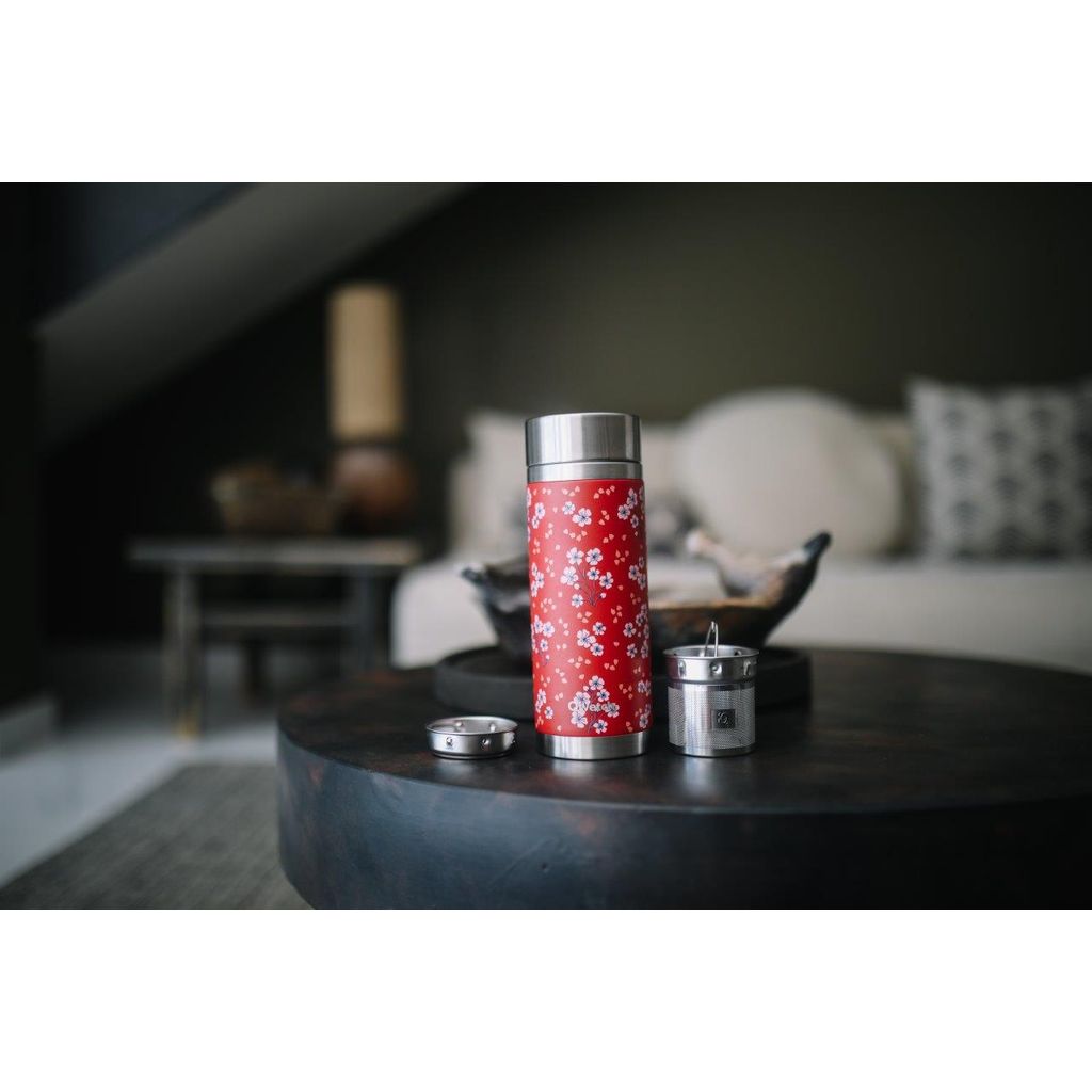 Theière isotherme hanami rouge 400 ml - Visuel 1